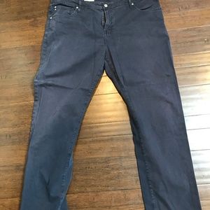 Ag Adriano Goldschmied Graduate Navy pants 42W 32L